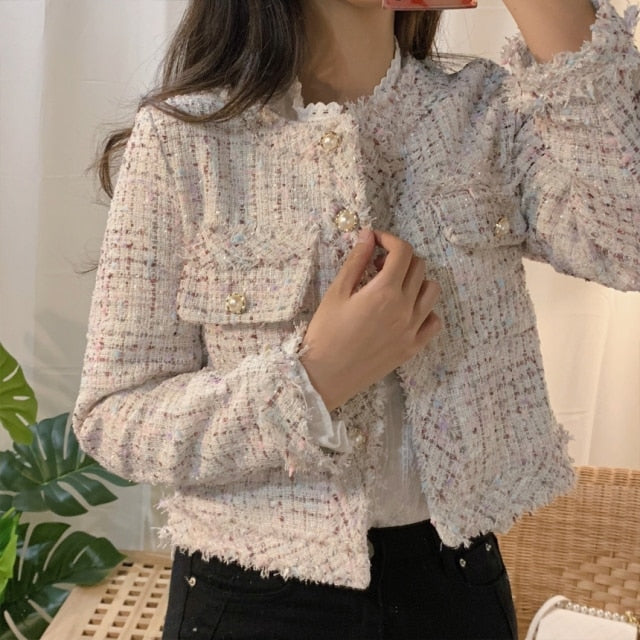 Chaqueta de tweed Loreen