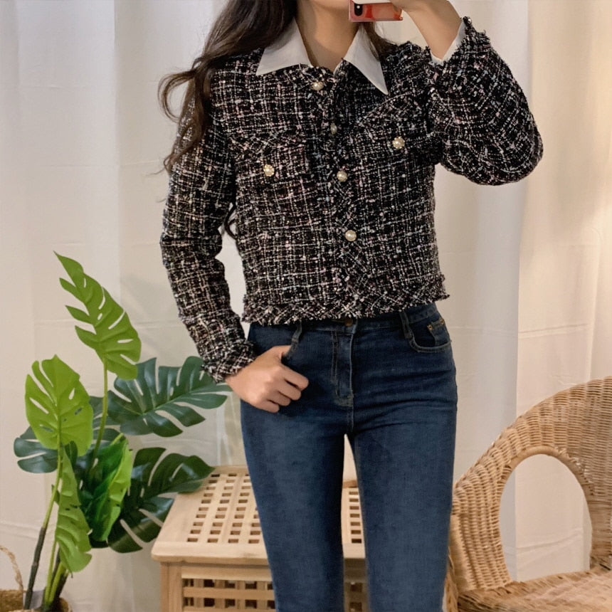 Chaqueta de tweed Loreen