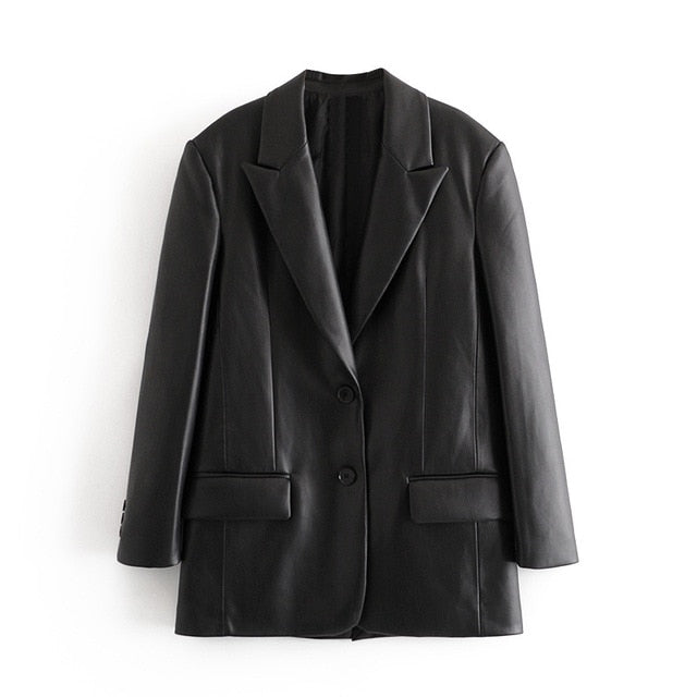 Blazer de cuero Jasmine