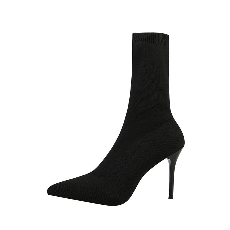 Tacones altos tejidos Ava