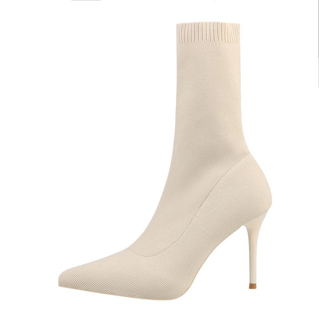 Tacones altos tejidos Ava