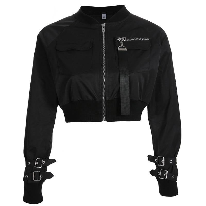 Chaqueta bomber corta y cropped