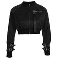 Chaqueta bomber corta y cropped