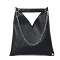 Bolso de mano de cuero tipo pochette