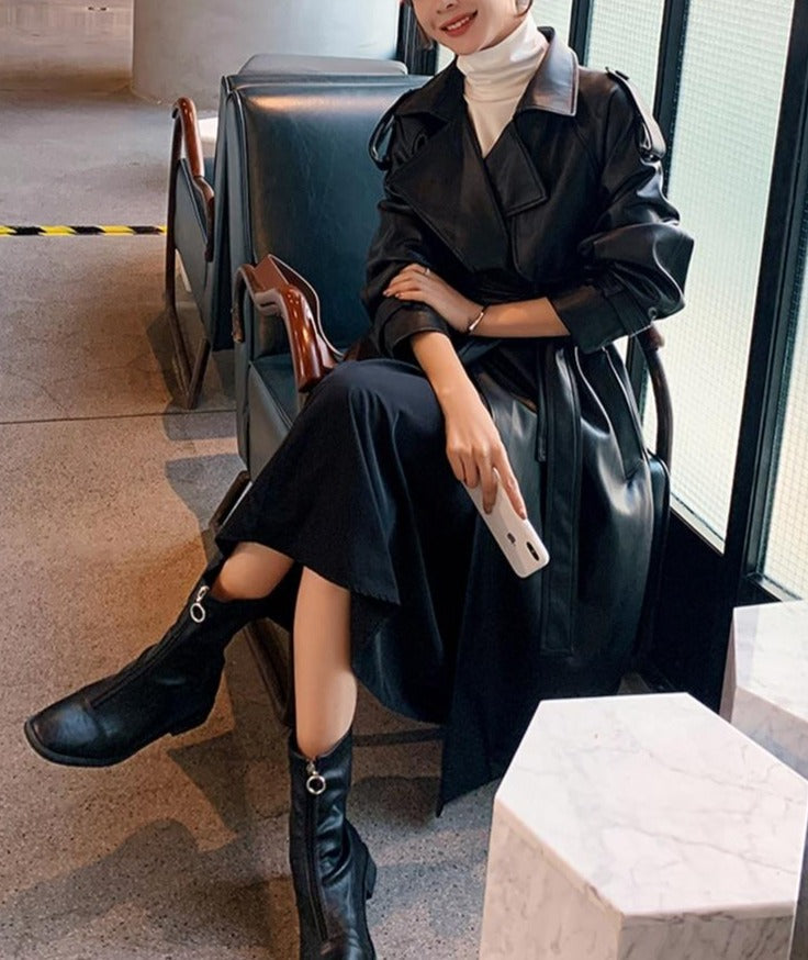 Trench de cuero Ciara