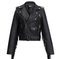 Chaqueta de cuero Ellen con flecos