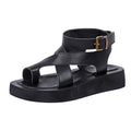 Sandalias de cuero genuino con tira para el dedo