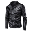 Chaqueta de cuero estilo motociclista
