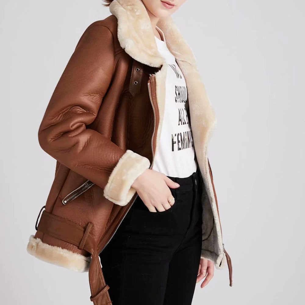 Chaqueta de cuero Emani