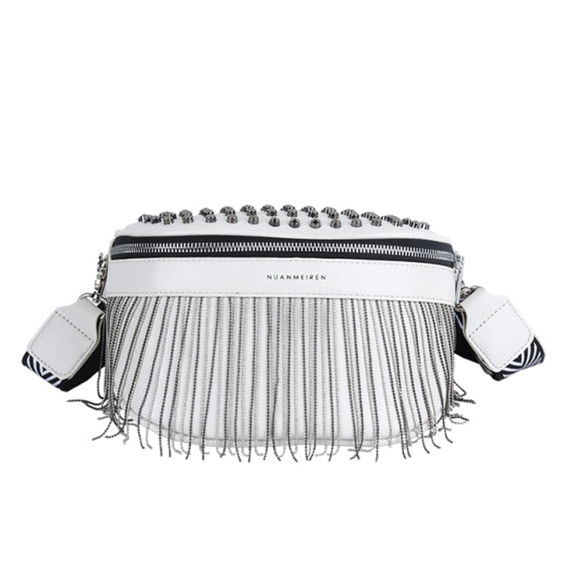 Bolso de cuero con borla Faith