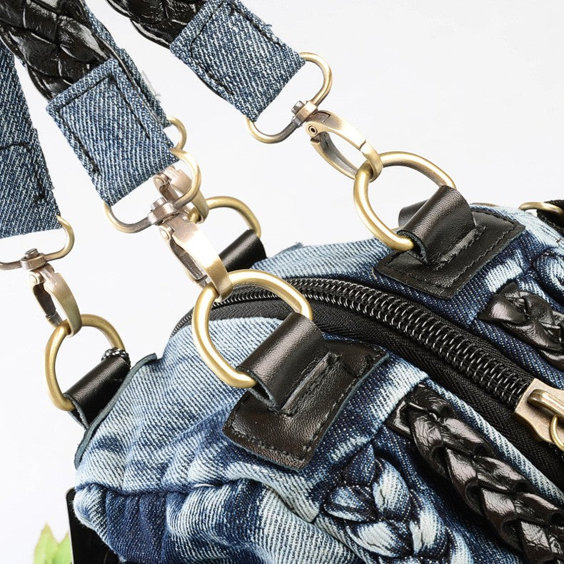 Bolso de hombro de mezclilla suave
