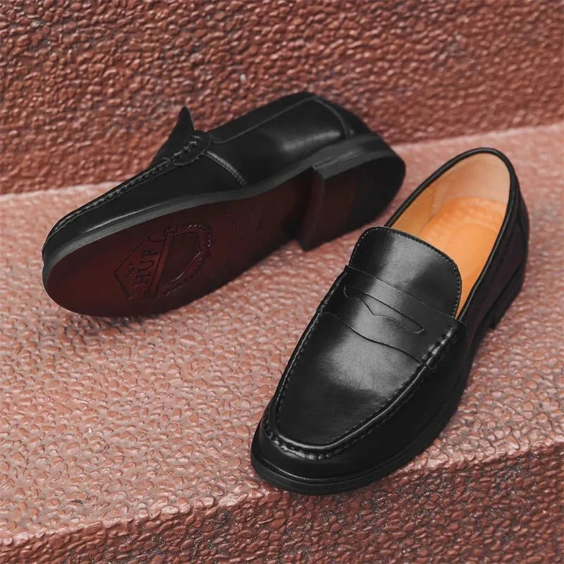 Mocasines casuales sin cordones de cuero PU