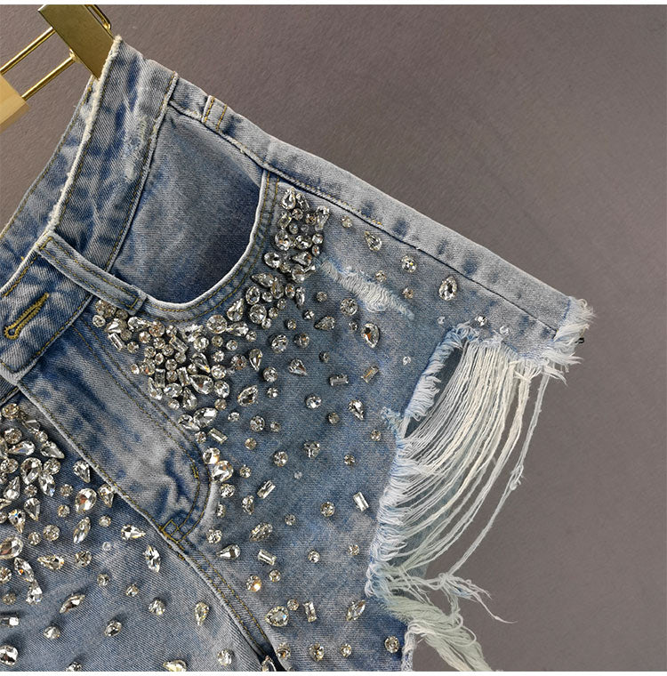 Shorts Vaqueros Anchos Rotos