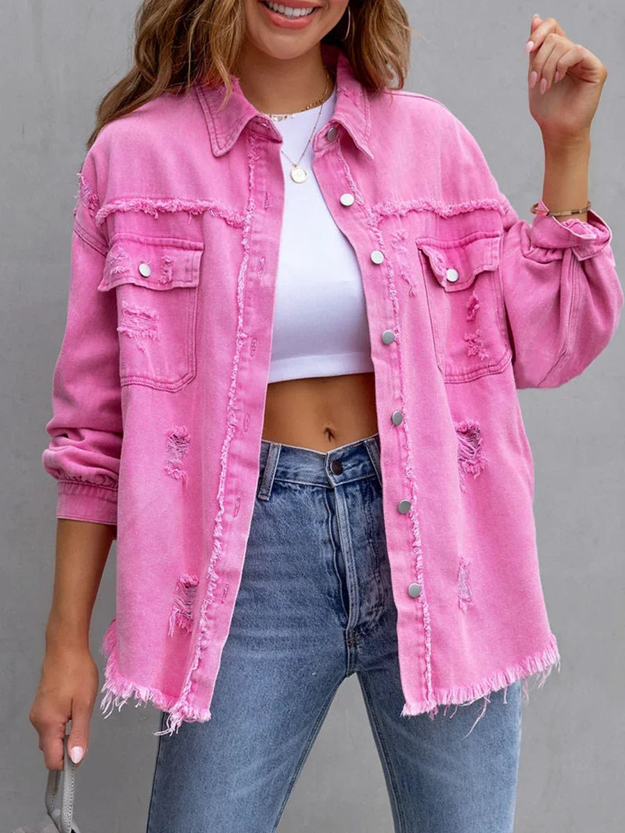 Sobrecamisa rebelde desgastada